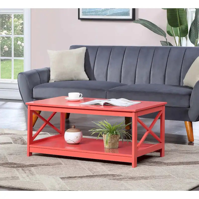 Table basse Oxford avec étagère Convenience Concepts