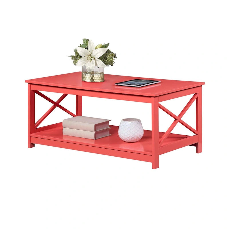 Table basse Oxford avec étagère Convenience Concepts