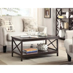Table basse Oxford avec étagère Convenience Concepts