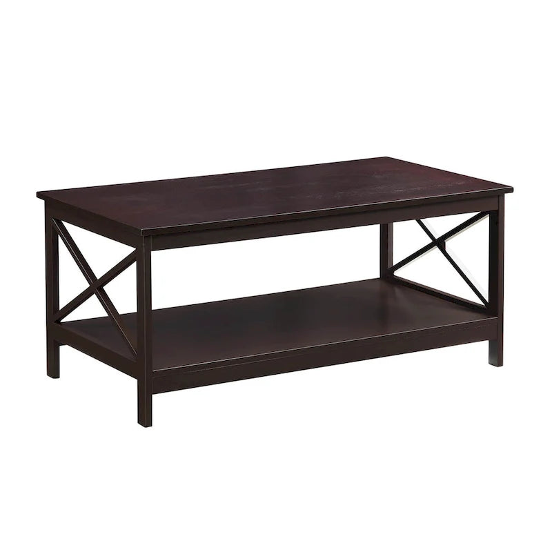 Table basse Oxford avec étagère Convenience Concepts