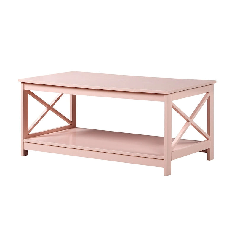 Table basse Oxford avec étagère Convenience Concepts