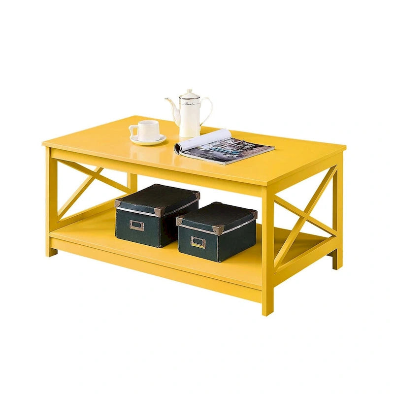 Table basse Oxford avec étagère Convenience Concepts