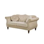 Causeuse Chesterfield cloutée classique