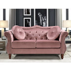 Causeuse Chesterfield cloutée classique