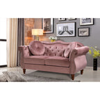 Causeuse Chesterfield cloutée classique