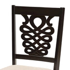 Ensemble de 2 chaises de salle à manger Gervais, style transitionnel, moderne et contemporain