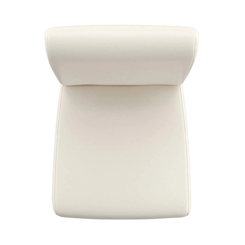 Tabourets de comptoir en similicuir blanc/marron, lot de 2