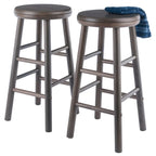 Tabouret de comptoir pivotant Oyster Gray, ensemble de 2