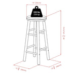Tabouret de comptoir pivotant Oyster Gray, ensemble de 2