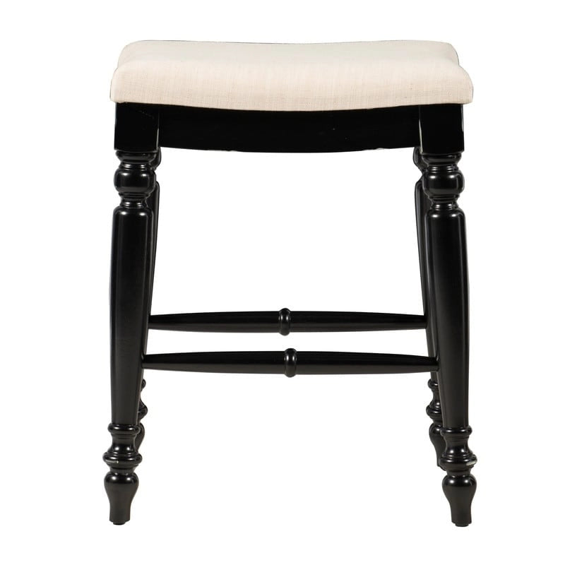 Tabouret de comptoir sans dossier noir/bleu/blanc délavé, une place