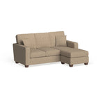Canapé d'angle réversible 3-4 places marine / terre / taupe