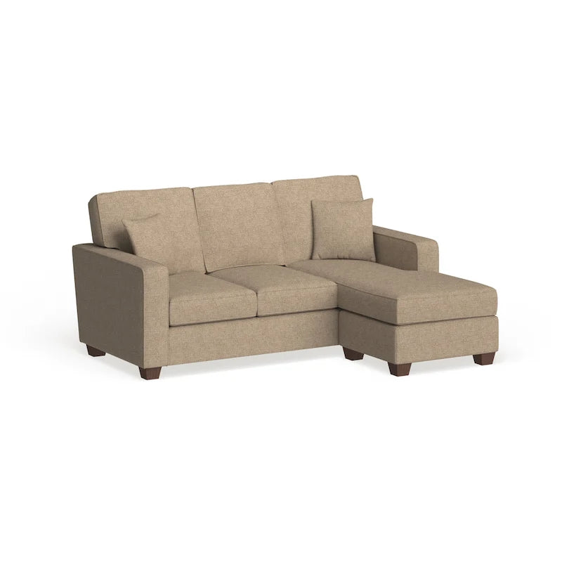 Canapé d'angle réversible 3-4 places marine / terre / taupe
