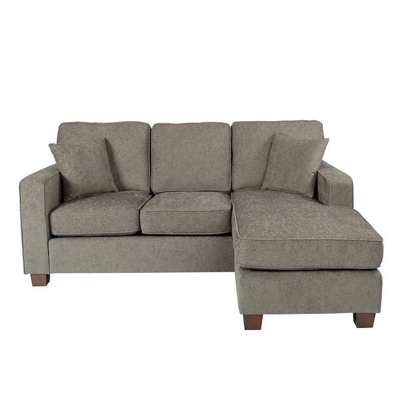 Canapé d'angle réversible 3-4 places marine / terre / taupe