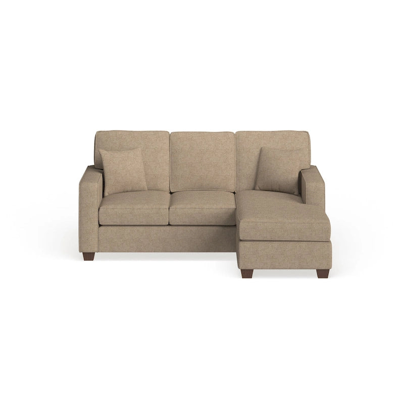 Canapé d'angle réversible 3-4 places marine / terre / taupe