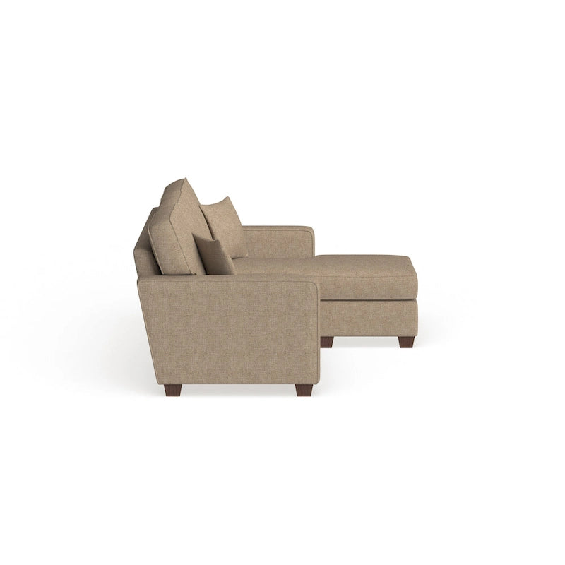 Canapé d'angle réversible 3-4 places marine / terre / taupe