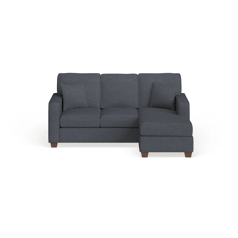 Canapé d'angle réversible 3-4 places marine / terre / taupe