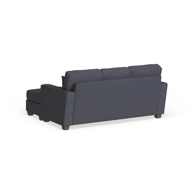 Canapé d'angle réversible 3-4 places marine / terre / taupe