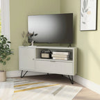 Meuble TV d'angle Talley Mid-Century Modern de 41 po avec 1 tablette ouverte par Furniture of America