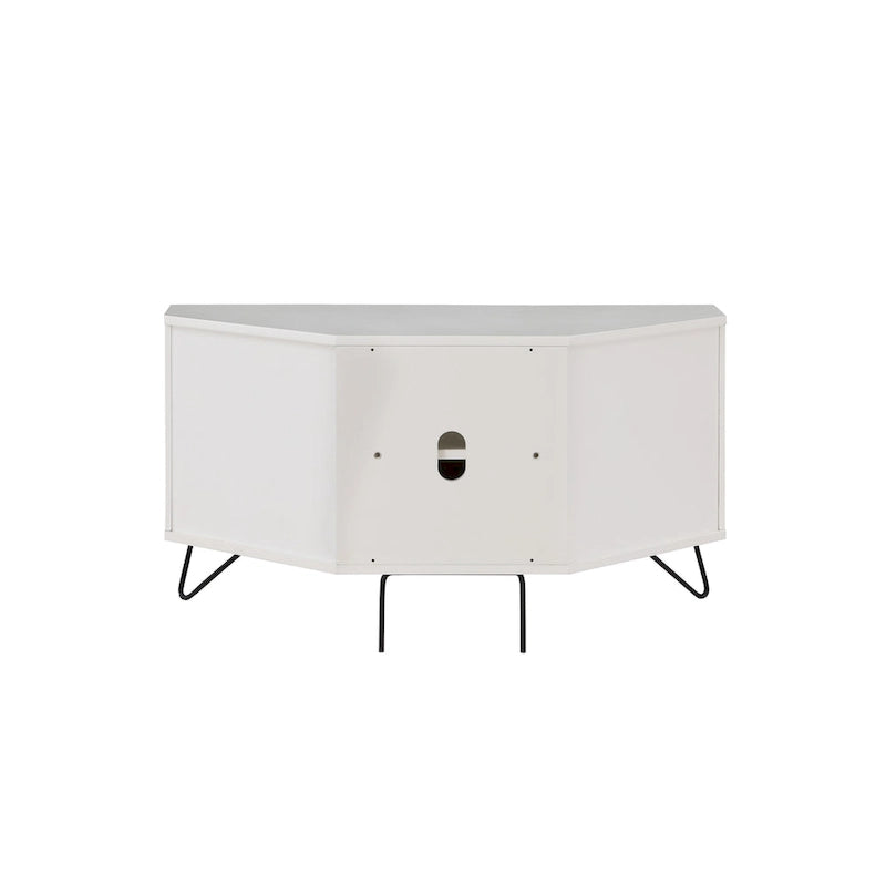 Meuble TV d'angle Talley Mid-Century Modern de 41 po avec 1 tablette ouverte par Furniture of America