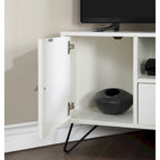 Meuble TV d'angle Talley Mid-Century Modern de 41 po avec 1 tablette ouverte par Furniture of America