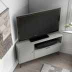 Meuble TV d'angle Talley Mid-Century Modern de 41 po avec 1 tablette ouverte par Furniture of America