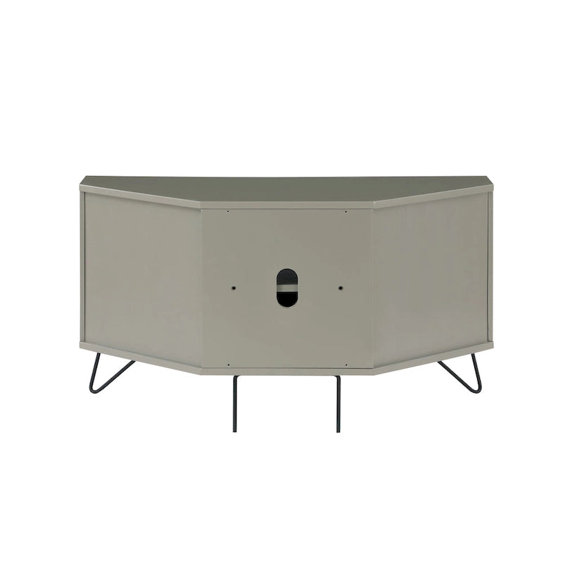 Meuble TV d'angle Talley Mid-Century Modern de 41 po avec 1 tablette ouverte par Furniture of America