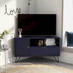 Meuble TV d'angle Talley Mid-Century Modern de 41 po avec 1 tablette ouverte par Furniture of America