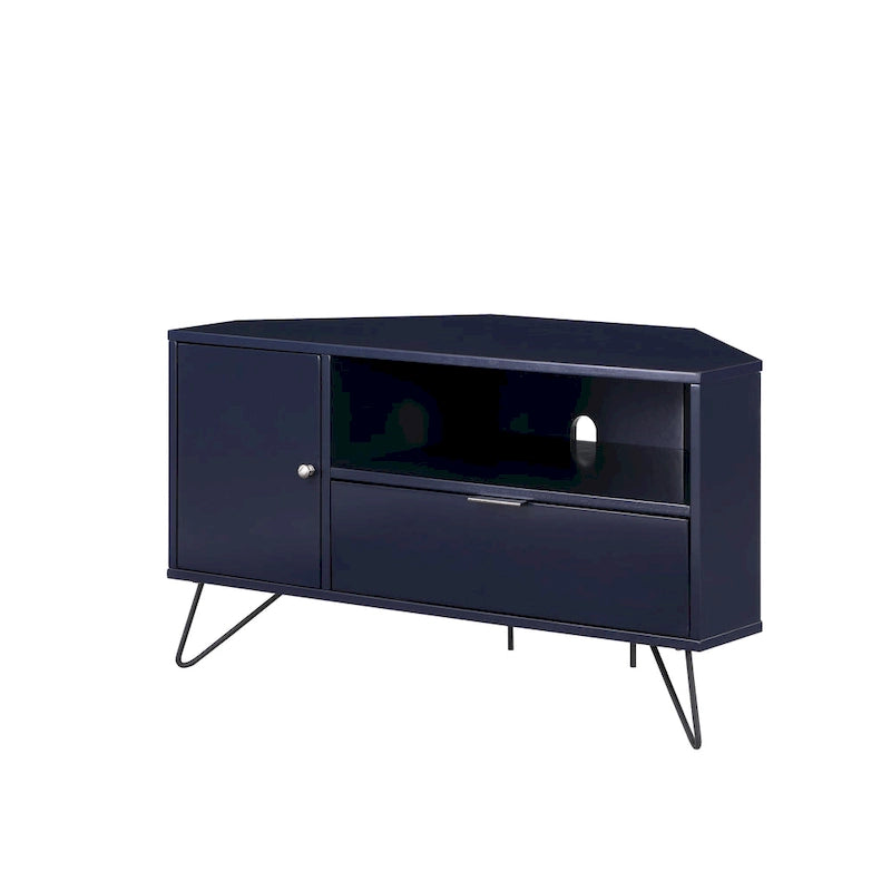 Meuble TV d'angle Talley Mid-Century Modern de 41 po avec 1 tablette ouverte par Furniture of America