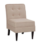 Chaise d'appoint de rangement sans accoudoirs Grafton Home Roswell, capitonnée