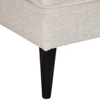 Chaise d'appoint de rangement sans accoudoirs Grafton Home Roswell, capitonnée