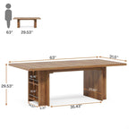 Grand bureau de direction de 160 cm, grand bureau d'ordinateur pour le télétravail avec rangement