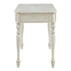 Bureau d'écriture traditionnel monoplace 48", gris plantation / blanc antique