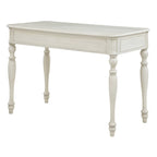 Bureau d'écriture traditionnel monoplace 48", gris plantation / blanc antique