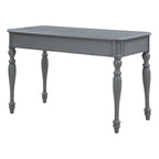 Bureau d'écriture traditionnel monoplace 48", gris plantation / blanc antique