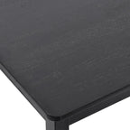 Table à manger carrée Caramel / Gris / Noir, 4 places, 47" – Bois d'hévéa