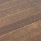 Table à manger carrée Caramel / Gris / Noir, 4 places, 47" – Bois d'hévéa