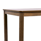 Table à manger carrée Caramel / Gris / Noir, 4 places, 47" – Bois d'hévéa