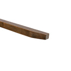 Table à manger carrée Caramel / Gris / Noir, 4 places, 47" – Bois d'hévéa