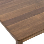 Table à manger carrée Caramel / Gris / Noir, 4 places, 47" – Bois d'hévéa