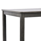 Table à manger carrée Caramel / Gris / Noir, 4 places, 47" – Bois d'hévéa