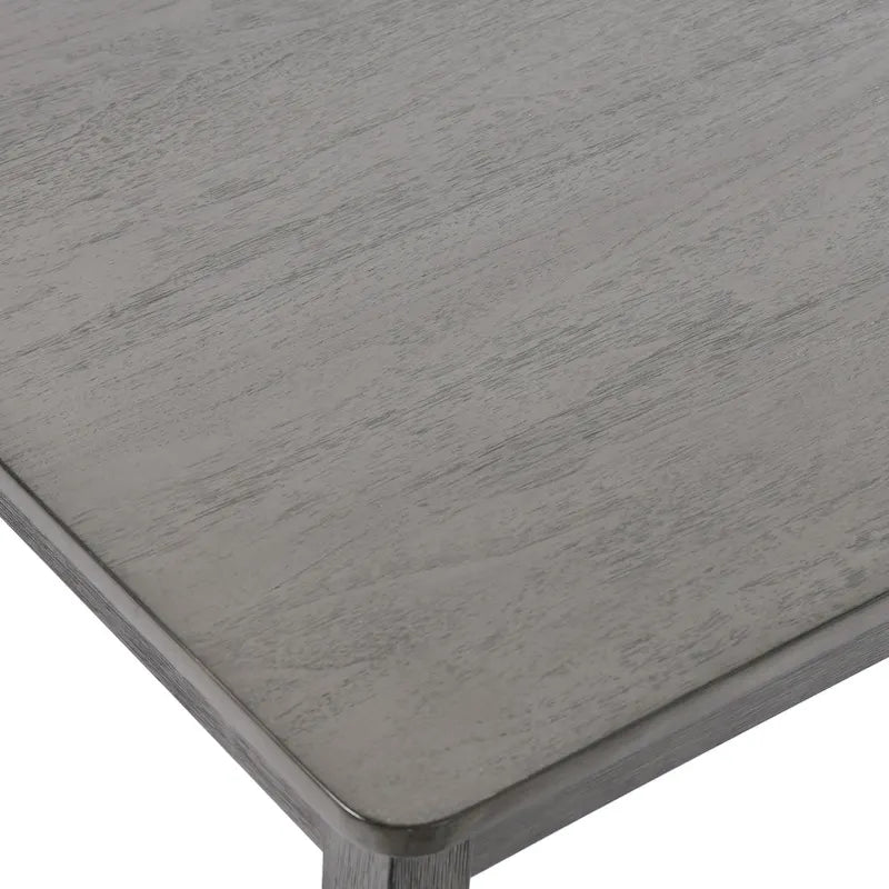 Table à manger carrée Caramel / Gris / Noir, 4 places, 47" – Bois d'hévéa