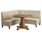 Ensemble de banquette rembourrée 3 pièces Lifestorey Kerrington à dossier capitonné