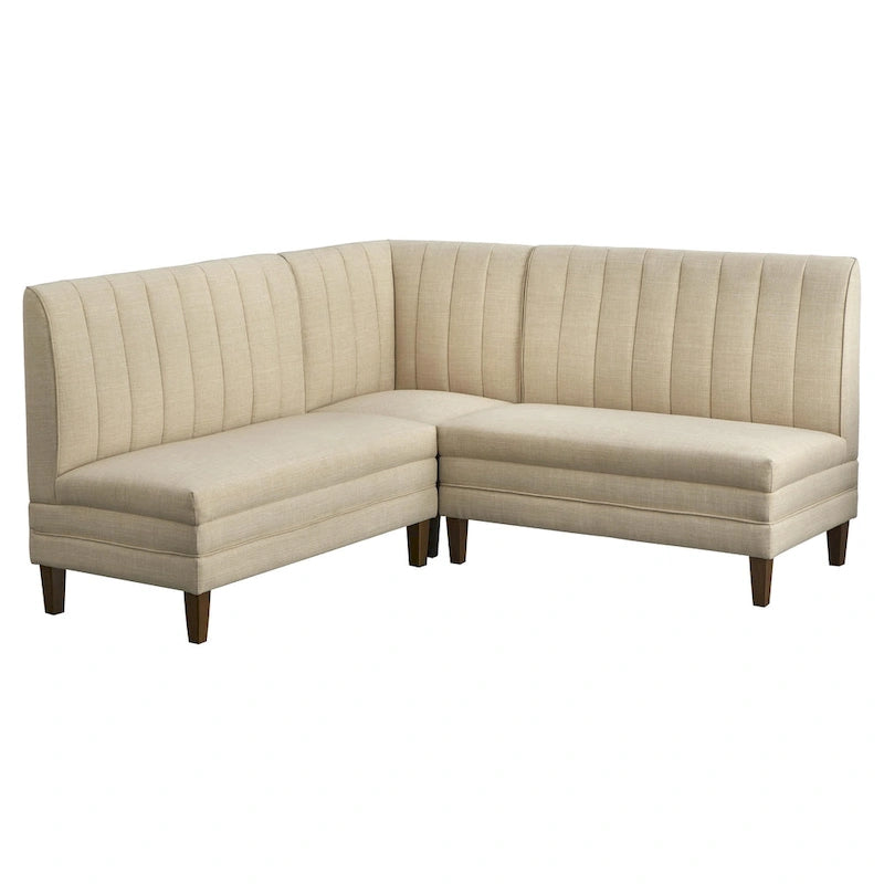 Ensemble de banquette rembourrée 3 pièces Lifestorey Kerrington à dossier capitonné