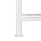 Table d'appoint avec plateau miroir argenté