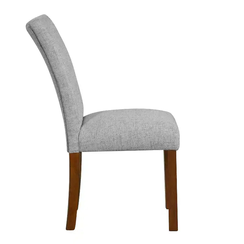 HomePop Lot de 2 chaises de salle à manger Parsons à dossier touffeté avec cadre en contreplaqué, capacité de 136 kg