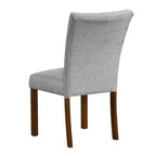 HomePop Lot de 2 chaises de salle à manger Parsons à dossier touffeté avec cadre en contreplaqué, capacité de 136 kg