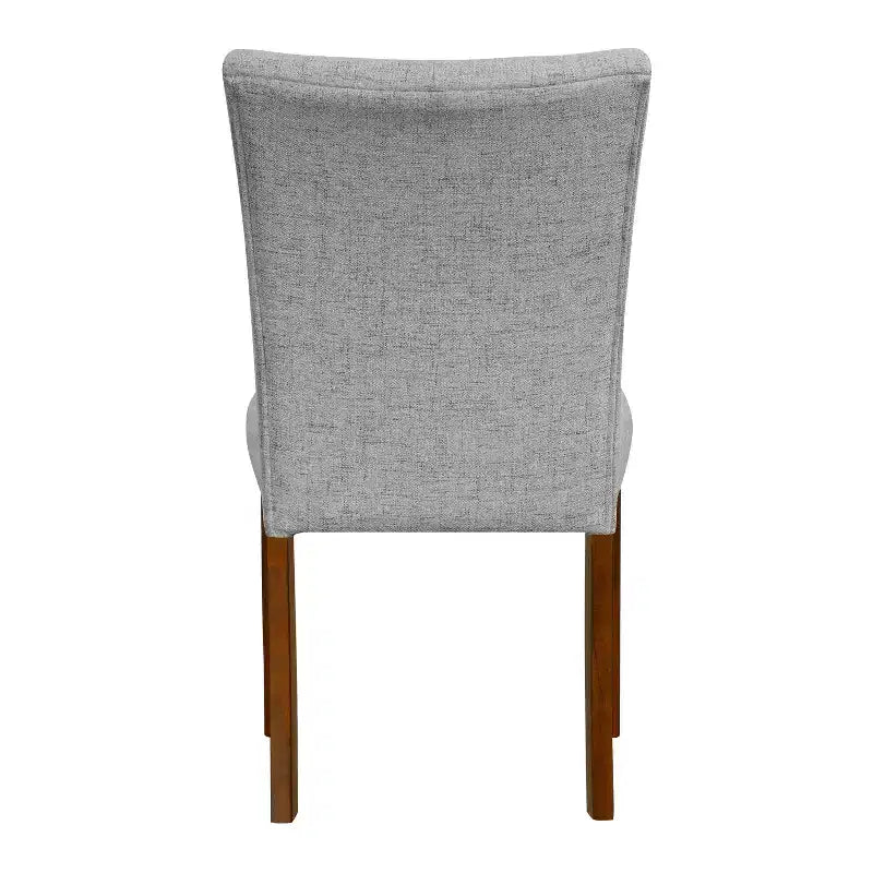 HomePop Lot de 2 chaises de salle à manger Parsons à dossier touffeté avec cadre en contreplaqué, capacité de 136 kg