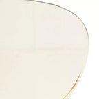 LeisureMod Oyster Chaises de salle à manger transparentes (Lot de 4) - Design incurvé empilable avec pieds en acier inoxydable noir pour cuisine ou salle à manger
