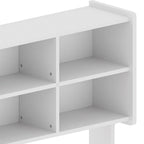 Table de toilette avec tabouret et miroir LED réversible Noir/Blanc, simple