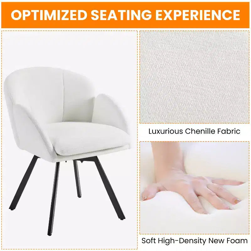 Fauteuil d'appoint en chenille en forme de fleur Yaheetech